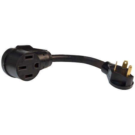 Valterra 30AM-50AF ADAPTER CORD, 12IN, BULK A10-3050FBK
